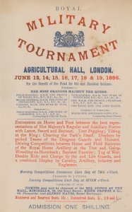 Advertisement for the Royal Military Tournament by English School