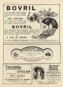 Advertising spread from The Graphic Christmas Number 1897 by English School