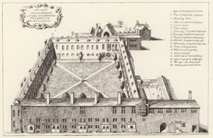 Aerial View of Gresham College in the City of London by English School