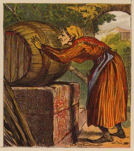 Aesop’s Fables: The Woman and the Wine-Cask by English School