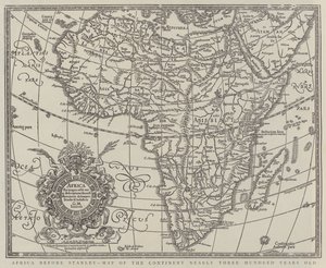 Africa before Stanley, Map of the Continent nearly Three Hundred Years Old