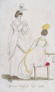 Afternoon dress for Sept 1799 by English School