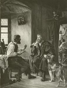 Albert Durer visits Hans Sachs by English School