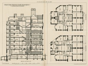 Albert Hall Mansions, South Kensington by English School