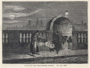 Alcove on Westminster Bridge by English School