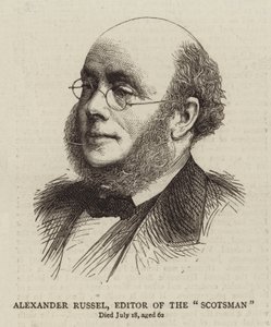 Alexander Russel, Editor of The "Scotsman" (engraving)