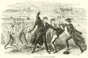 Alfred Wharton attacks Dawlish by English School