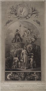 Allegory of the City of London with Sword of the State and City Charta by English School