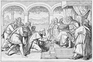Ambassadors of Haroun al Raschid before Charlemagne, from The History of France, by Emile de Bonnechose