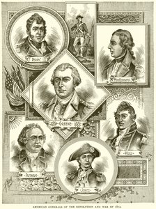 American Generals of the Revolution and War of 1812 by English School