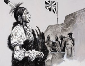 American Indian by English School