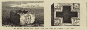 An Ancient Marble Font found near the Town of Marmorice, Asia Minor by English School