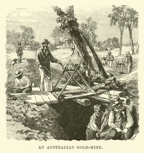 An Australian Gold-Mine by English School