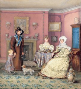 An English William IV Sitting Room in Late Summer, c.1830
