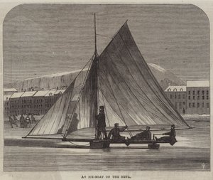 An Ice-Boat on the Neva