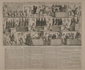 An Anti-Catholic Procession, 1680 by English School