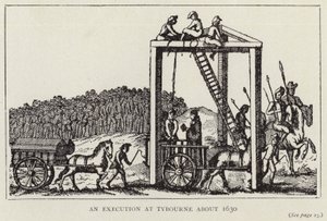 An Execution at Tybourne about 1630 by English School