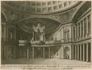 An inside view of the Pantheon, Oxford Street, London by English School