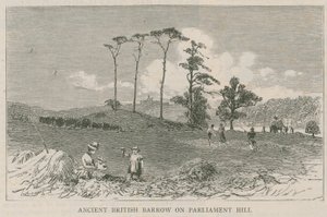 Ancient British Barrow on Parliament Hill by English School
