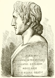Ancient Bust of Alexander the Great by English School