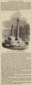 Ancient Cross at Sandbach (engraving) by English School