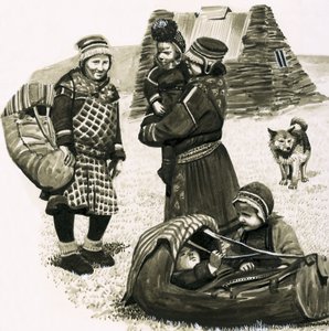 Ancient Peoples of the World: Laplanders by English School