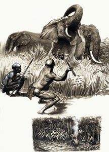Ancient Peoples of the World: Tiny Trappers of the Jungle by English School