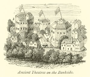 Ancient Theatres on the Bankside by English School