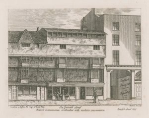 Ancient convenience contrasted with modern convenience in Gosnell Street, Finsbury by English School