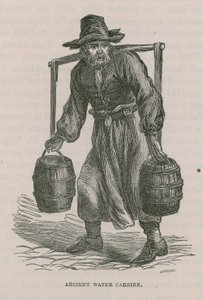 Ancient Water Carrier by English School