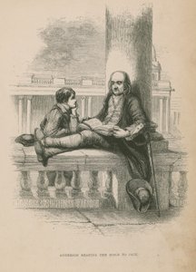 Anderson Reading the Bible to Jack; Illustration from Poor Jack by Frederick Marryat