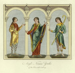 Anglo-Norman youths of the 11th Century by English School