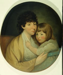 Anna Maria White (Mrs Charles Trench) and child by English School
