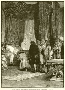 Anne Making the Duke of Shrewsbury Lord Treasurer by English School