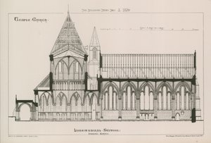 Architectural View of Temple Church by English School