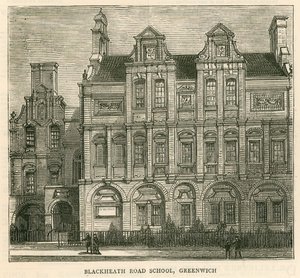 Architecture of the London School Board: Blackheath Road School, Greenwich, London by English School