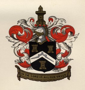 Arms of the Free Masons of the Gateshead Chapter, 1671, from The History of Freemasonry, volume II, published by Thomas C. Jack, London, 1883 by English School