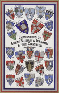 Arms of the Universities of Great Britain, Ireland and the Colonies by English School