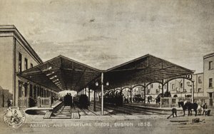 Arrival and Departure Sheds, Euston 1838