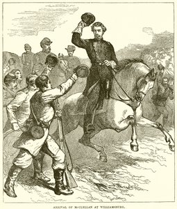 Arrival of McClellan at Williamsburg by English School