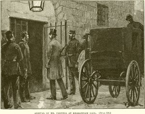 Arrival of Mr. Parnell at Kilmainham Gaol by English School