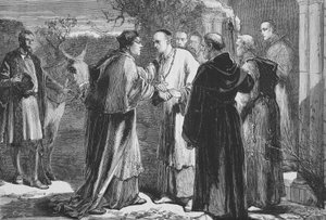 Arrival of Wolsey at the Abbey at Leicester