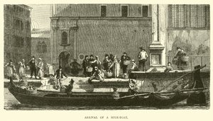 Arrival of a Milk-boat by English School