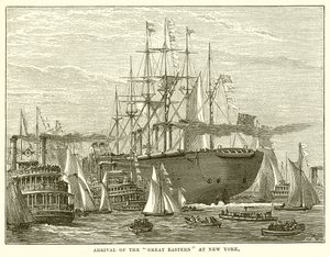 Arrival of the Great Eastern at New York by English School