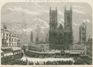 Arrival of Queen Victoria at the West Door of Westminster Abbey