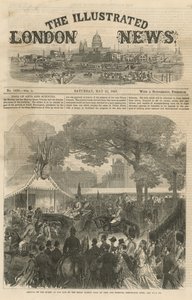 Arrival of the Queen at the Site of the Royal Albert Hall by English School