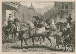 Arrivals for the Horse Show at the Agricultural Hall by English School