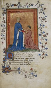 Thomas Hoccleve Presents a Book to Prince Henry of Lancaster