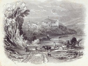 Arundel Castle and Town, from 
