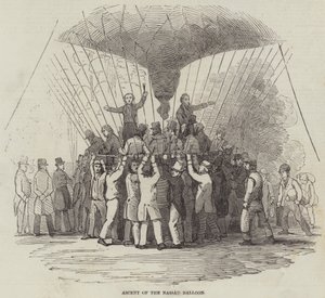 Ascent of the Nassau Balloon by English School
